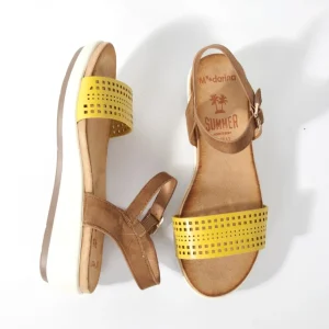 Calzaro Sandalias | Sandalia plana 277 mostaza