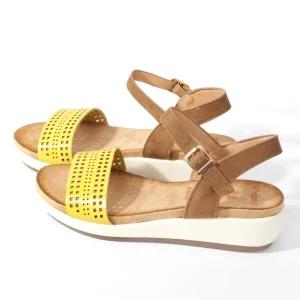 Calzaro Sandalias | Sandalia plana 277 mostaza