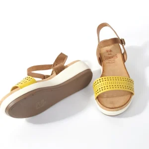 Calzaro Sandalias | Sandalia plana 277 mostaza
