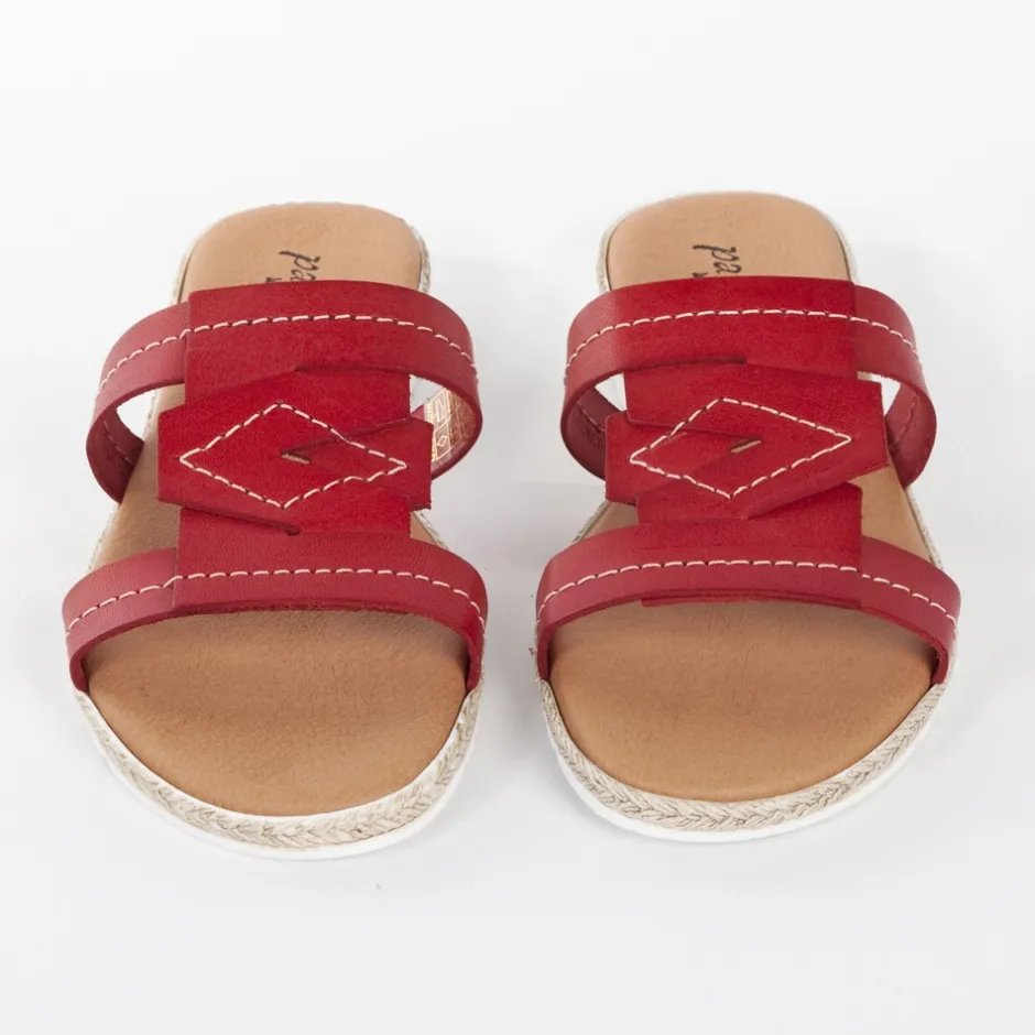 sandalia_plana__rojo_2.webp Calzaro Sandalias | Sandalia plana 5024 rojo