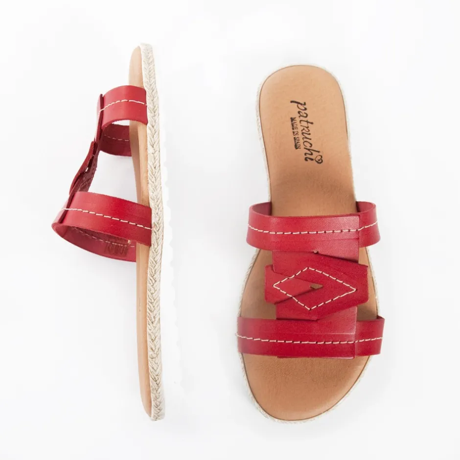 sandalia_plana__rojo_3.webp Calzaro Sandalias | Sandalia plana 5024 rojo