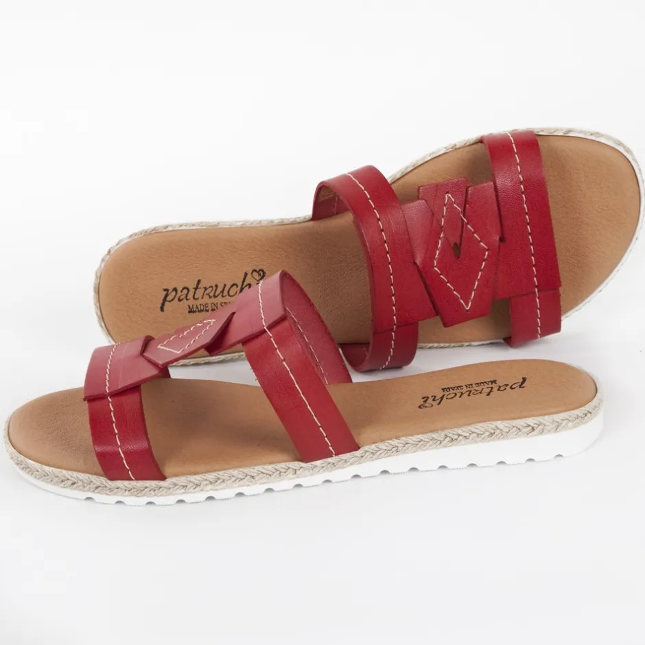 sandalia_plana__rojo_6.webp Calzaro Sandalias | Sandalia plana 5024 rojo