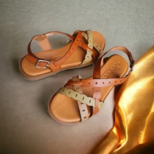 Calzaro Sandalias | Sandalia Plana 3754 Tiras Cuero.
