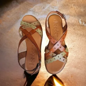 Calzaro Sandalias | Sandalia Plana 3754 Tiras Cuero.