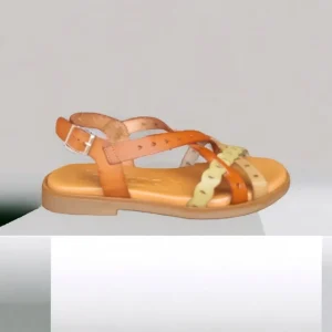 Calzaro Sandalias | Sandalia Plana 3754 Tiras Cuero.
