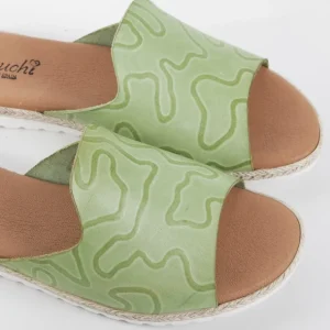Calzaro Sandalias | Sandalia plana 5012 verde