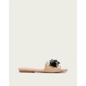 Calzaro Sandalias | Sandalia plana adornos 2704 Matilde negro.