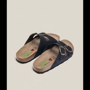 Calzaro Sandalias Bios | Sandalia Plana Granada 700 Negro