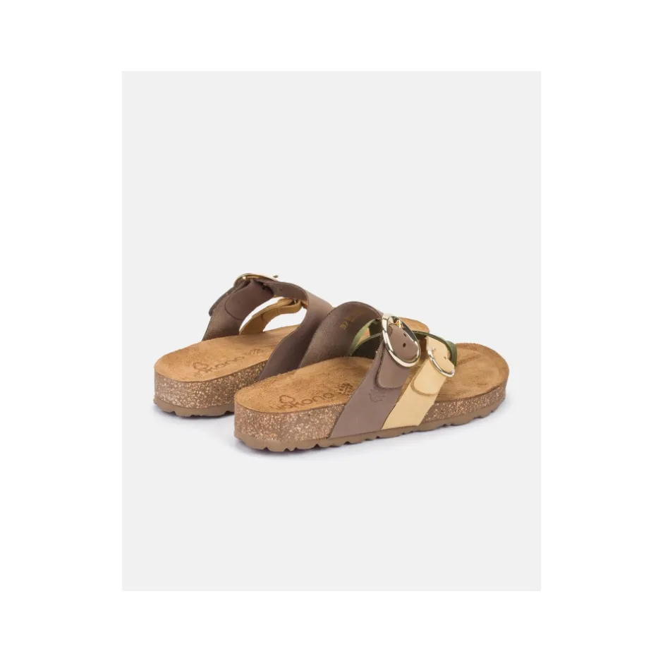 sandalia_plana_jerba__ama_5.webp Calzaro Sandalias Bios | Sandalia Plana Jerba 122 Amarillo, Verde-Oliva y Marrón.
