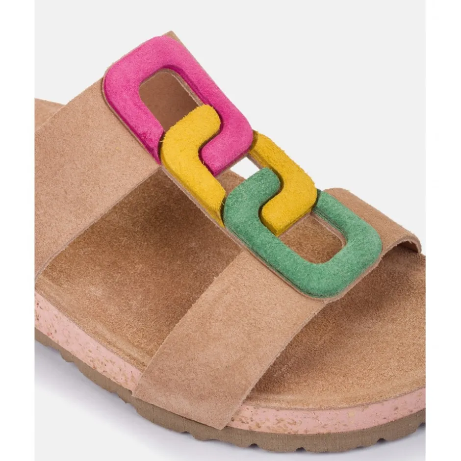 sandalia_plana_jerba__mul_1.webp Calzaro Sandalias Bios | Sandalia Plana Jerba 124 Multi Fucsia, Mostaza, Verde.