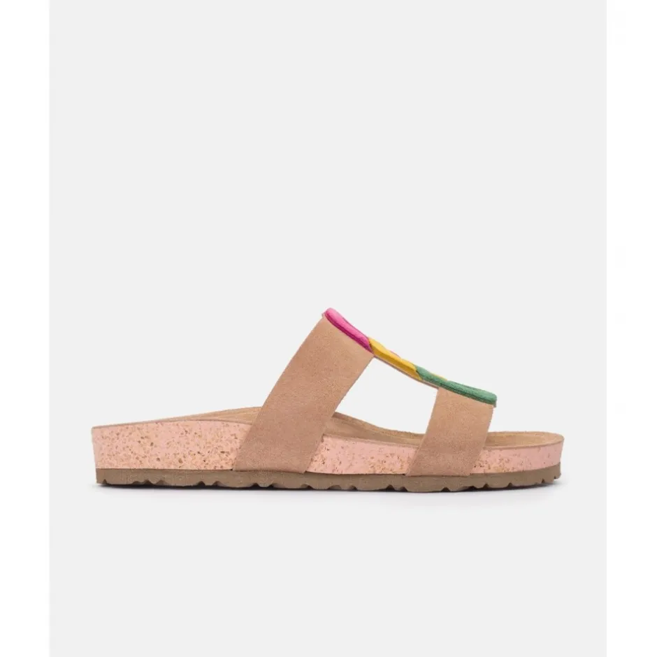 sandalia_plana_jerba__mul_4.webp Calzaro Sandalias Bios | Sandalia Plana Jerba 124 Multi Fucsia, Mostaza, Verde.