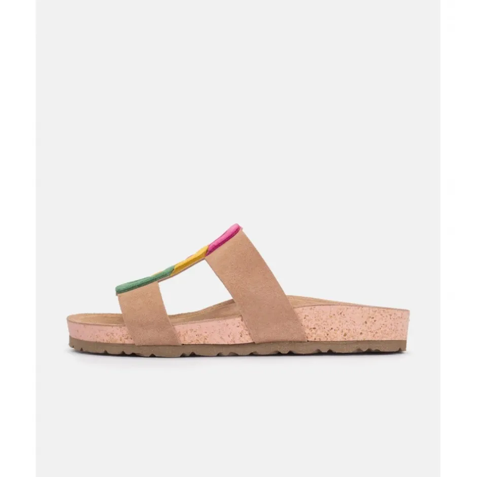 sandalia_plana_jerba__mul_6.webp Calzaro Sandalias Bios | Sandalia Plana Jerba 124 Multi Fucsia, Mostaza, Verde.