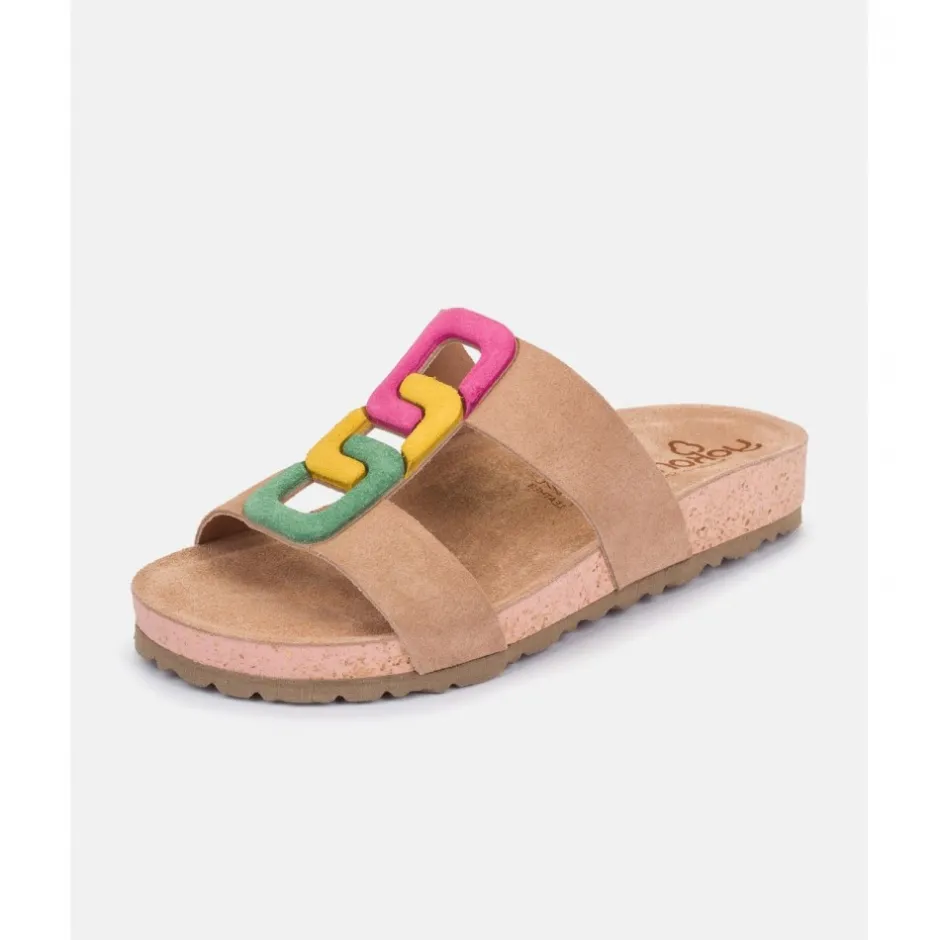 sandalia_plana_jerba__mul_7.webp Calzaro Sandalias Bios | Sandalia Plana Jerba 124 Multi Fucsia, Mostaza, Verde.