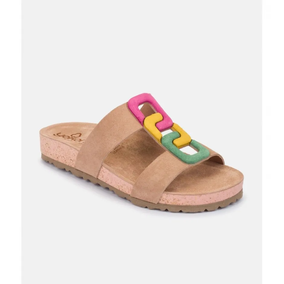 sandalia_plana_jerba__mul_8.webp Calzaro Sandalias Bios | Sandalia Plana Jerba 124 Multi Fucsia, Mostaza, Verde.