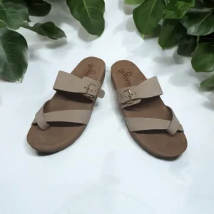 Calzaro Sandalias Bios | Sandalias Bios | Sandalia Plana Jerba 091 Nobuck Arena Beige