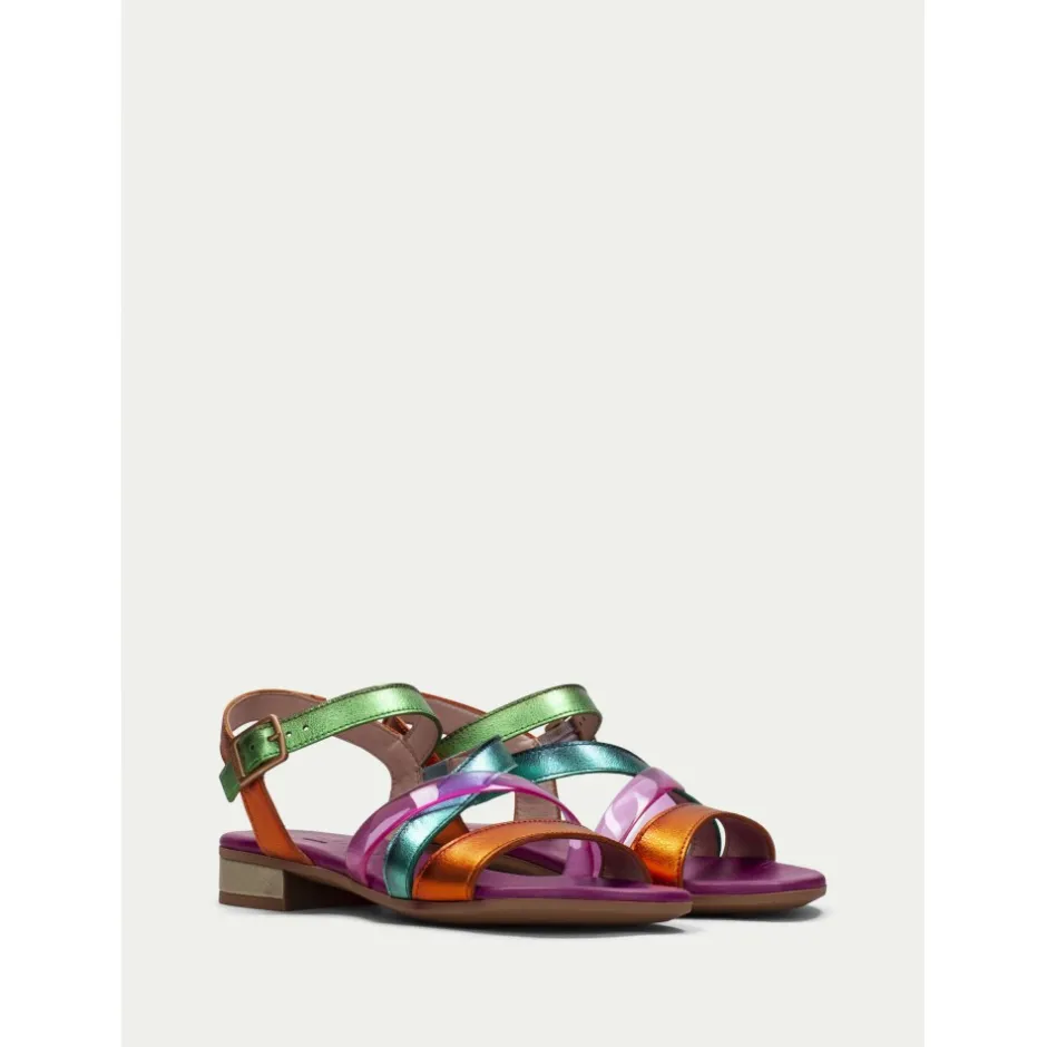 sandalia_plana_lena__mult_2.webp Calzaro Sandalias | Sandalia Plana Lena 243367 Multi-Metal.