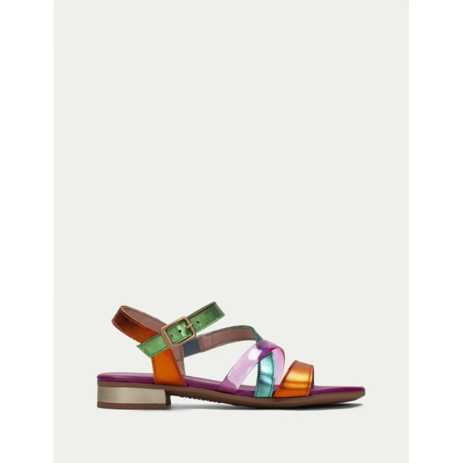 sandalia_plana_lena__mult_4.webp Calzaro Sandalias | Sandalia Plana Lena 243367 Multi-Metal.