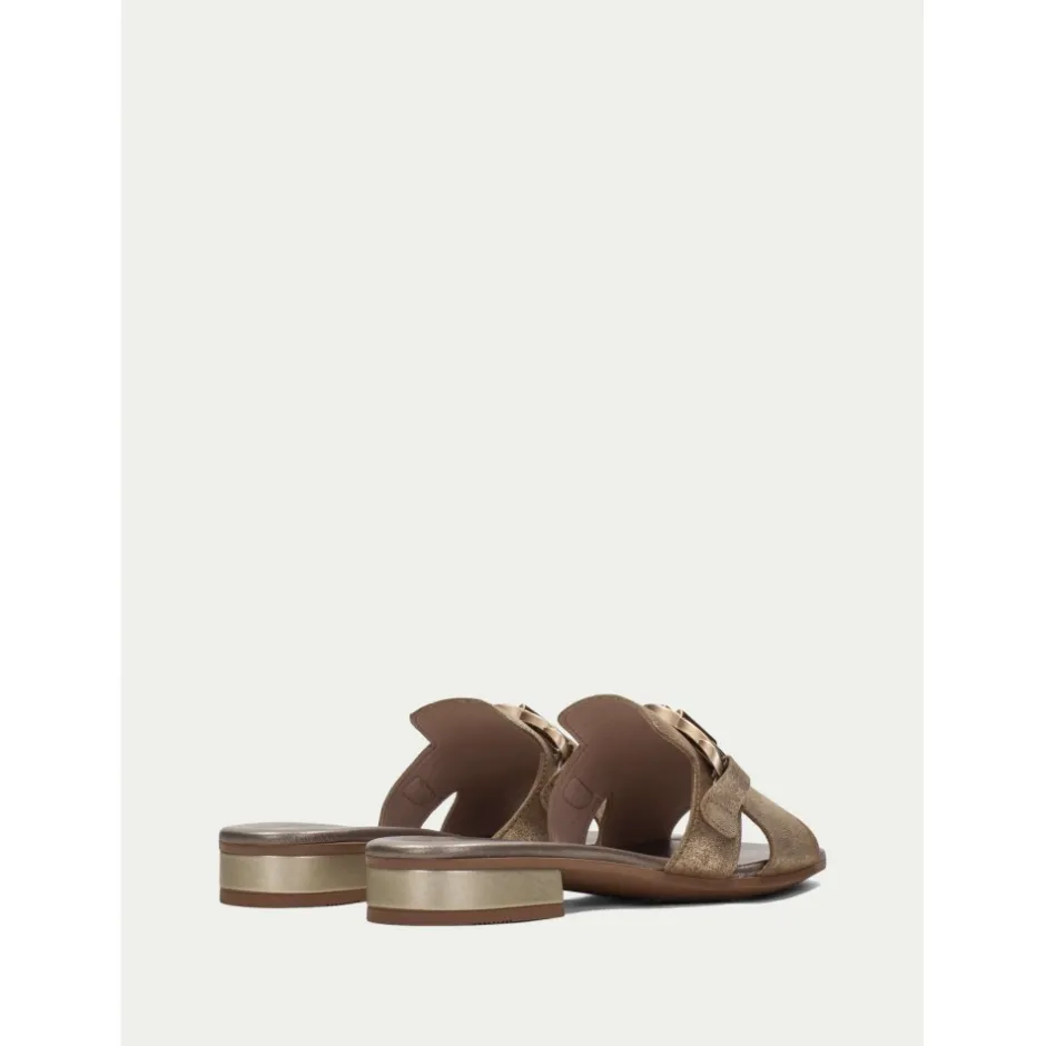 sandalia_plana_lena__oro__2.webp Calzaro Zuecos | Sandalias | Sandalia Plana Lena 243268 Oro Platino