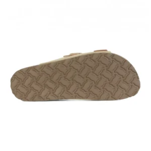 Calzaro Sandalias Bios | Sandalia Plana Perla Granada 700 Oro Max Platino