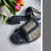 Calzaro Zuecos | Zapatos De Tac贸n | Sandalia Tacón 23058 Pala Hebilla Negro