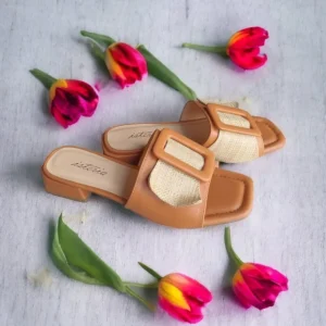 Calzaro Zapatos De Tac贸n | Sandalia Tacón 23058 Pala Hebilla Cuero