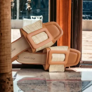 Calzaro Zapatos De Tac贸n | Sandalia Tacón 23058 Pala Hebilla Cuero
