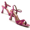 Calzaro Zapatos De Tac贸n | Zapatos De Tac贸n | Sandalia Tacón Fino 68405 Nuin Afelpado Fuxia