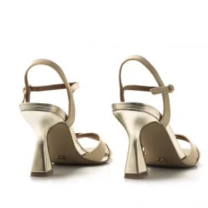 Calzaro Zapatos De Tac贸n | Zapatos De Tac贸n | Sandalia Tacón Fino 68405 Nuin Beige Arena