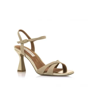 Calzaro Zapatos De Tac贸n | Zapatos De Tac贸n | Sandalia Tacón Fino 68405 Nuin Beige Arena