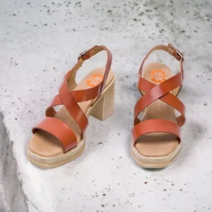 Calzaro Sandalias | Sandalia Tacón Medio 2975 Cuero Nadia.