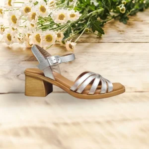 Calzaro Sandalias | Sandalia Tacón Medio 4167 Oro