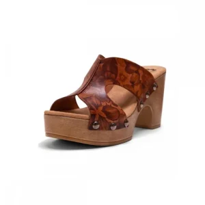 Calzaro Zuecos | Sandalia tacón sport 2669 taupe
