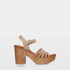 Calzaro Sandalias | Sandalia Tacón Sport Katya Natural Beige
