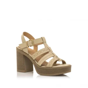 Calzaro Zapatos De Tac贸n | Zapatos De Tac贸n | Sandalia Tacón Sport New 67 53384 Crema Beige