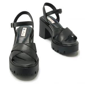 Calzaro Sandalias | Sandalias | Sandalia Tacón Sport Saba 53403 Negra.