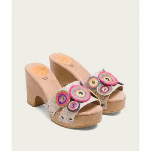 Calzaro Zuecos | Sandalias | Sandalia Tacón Yute Colores Gladis 2885.