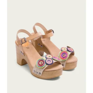 Calzaro Zuecos | Sandalia Tacón Yute Colores Gisela 2886.
