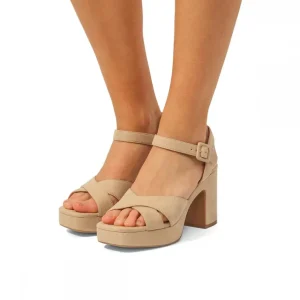 Calzaro Zapatos De Tac贸n | Sandalias de Tacón 50655 Britt  Beige.