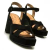 Calzaro Zapatos De Tac贸n | Sandalias de Tacón 50655 Britt Negro.