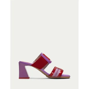 Calzaro Zapatos De Tac贸n | Sandalias Tacón 243227 Mallorca Rojo y Violet.