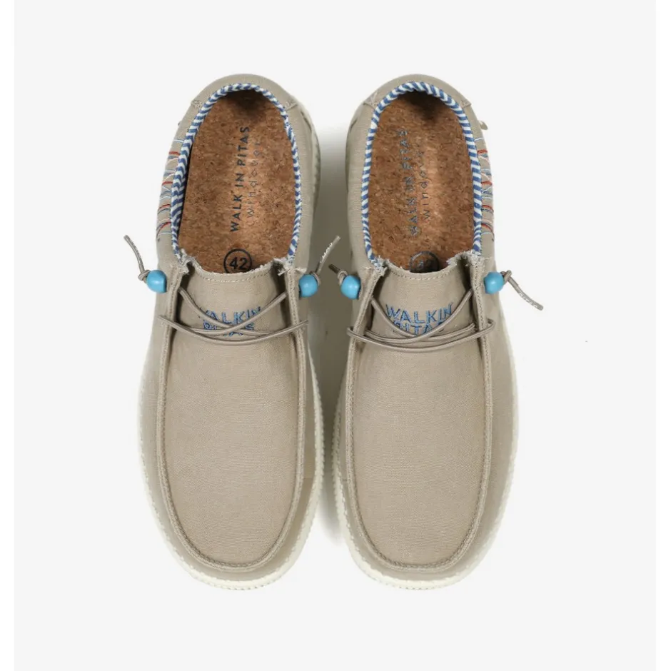 zapatilla_cordones_casual_3-7.webp Calzaro Deportivas Casual | Zapatilla Cordones Casual WP150 WINDOVER Wood Beige