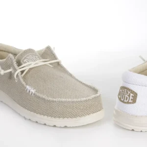 Calzaro Deportivas Casual | Zapatilla Cordones Casual 40003 Braided Beige Off White