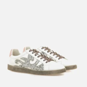 Calzaro Deportivas | Casual | Zapatillas Deportivas 60572 Bowie Blanca Glitter Gris.