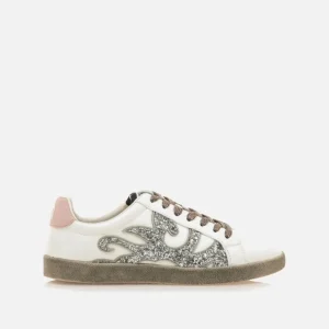 Calzaro Deportivas | Casual | Zapatillas Deportivas 60572 Bowie Blanca Glitter Gris.
