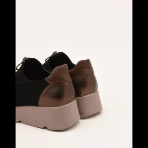 Calzaro Zapatos Con Cordones | Casual | Zapatillas Deportivas 494H864 Negras con Cierre Cremallera
