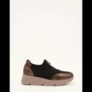 Calzaro Zapatos Con Cordones | Casual | Zapatillas Deportivas 494H864 Negras con Cierre Cremallera