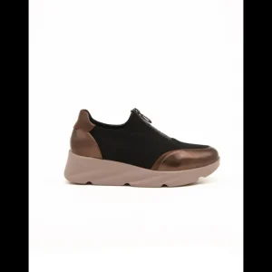 Calzaro Zapatos Con Cordones | Casual | Zapatillas Deportivas 494H864 Negras con Cierre Cremallera