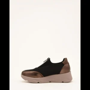 Calzaro Zapatos Con Cordones | Casual | Zapatillas Deportivas 494H864 Negras con Cierre Cremallera