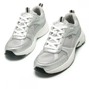 Calzaro Deportivas | Casual | Zapatillas Deportivas Mujer Chica 60438 Daddy Plata y Gris.