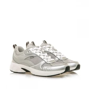 Calzaro Deportivas | Casual | Zapatillas Deportivas Mujer Chica 60438 Daddy Plata y Gris.